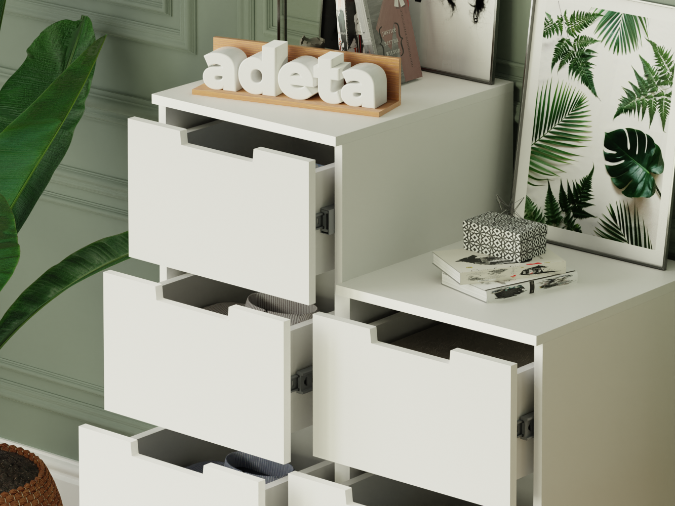 Комод Нордли 41 white ИКЕА (IKEA) изображение товара