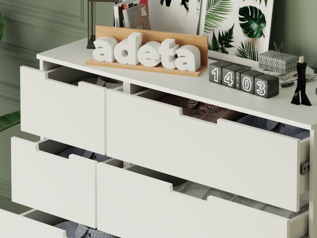 Комод Нордли 29 white ИКЕА (IKEA) изображение товара