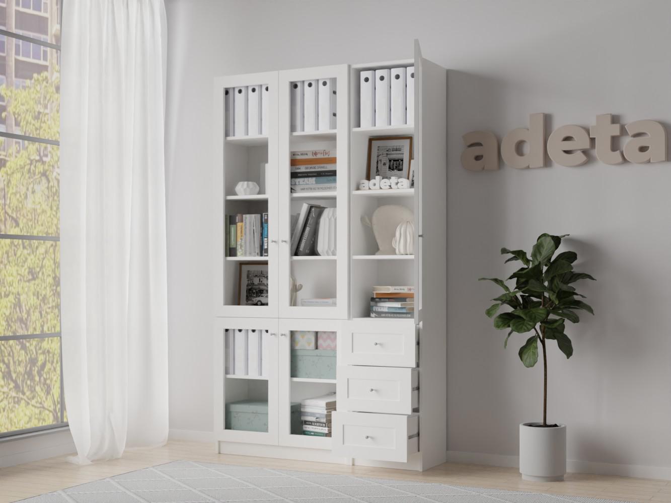 Книжный шкаф Билли 357 white ИКЕА (IKEA) изображение товара