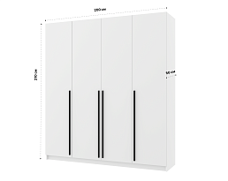 Изображение товара Распашной шкаф Пакс Форсанд 55 white ИКЕА (IKEA) на сайте adeta.ru