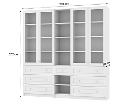 Изображение товара Книжный шкаф Билли 367 white ИКЕА (IKEA) на сайте adeta.ru