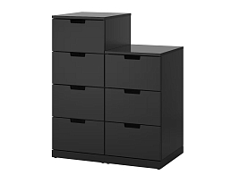 Изображение товара Комод Нордли 41 black ИКЕА (IKEA) на сайте adeta.ru